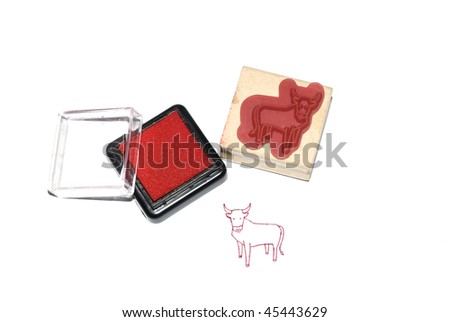 Children toy "color goat stamp"