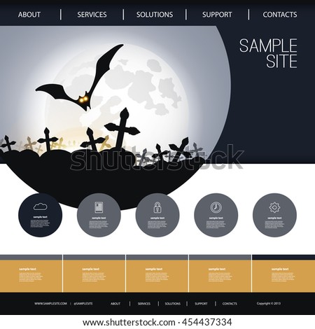 Website Design for Your Business with Halloween Theme