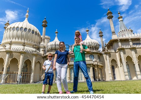 Brighton pavilion at summer day 