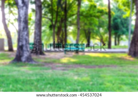 Blurred image of city park, background