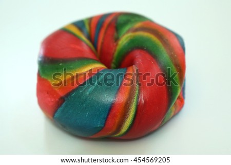 Rainbow bagel