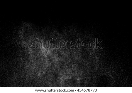 abstract splashes of water on black background