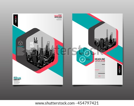 Layout Design Template, Cover Book, Geographic Abstract Background