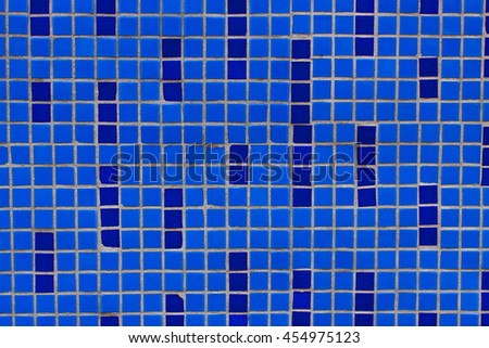 Blue geometric pattern tiles. Can be used for design, websites, interior, background, the use of graphic editors, illustration, to create seamless textures.