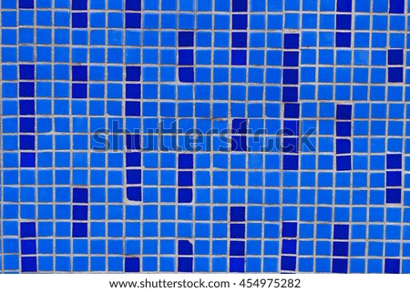 Blue geometric pattern tiles. Can be used for design, websites, interior, background, the use of graphic editors, illustration, to create seamless textures.