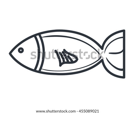 delicious sea food isolated icon design, vector illustration  graphic 