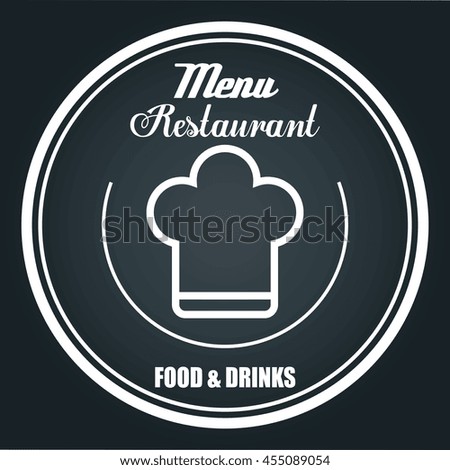 menu restaurant isolated icon design, vector illustration  graphic 