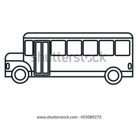 bus icon over white background isolated  design, vector illustration  graphic 