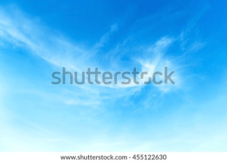 blue sky with cloud