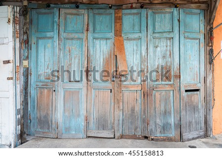 Old wooden door.