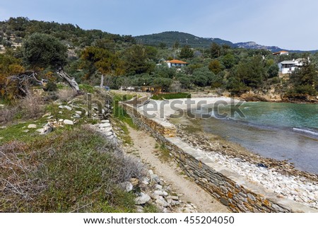 Ruins in Archaeological site of Aliki, Thassos island,  East Macedonia and Thrace, Greece