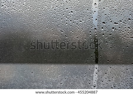Rain drops on a glass