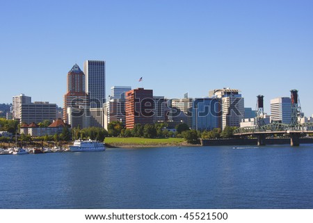 Portland Oregon skyline.