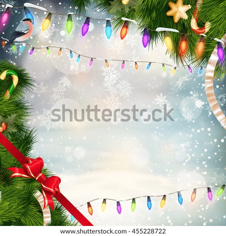 Christmas holiday blinking abstract background. EPS 10 vector file included