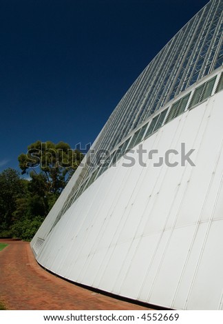 side view of greenhouse. Royalty-Free Stock Photo #4552669