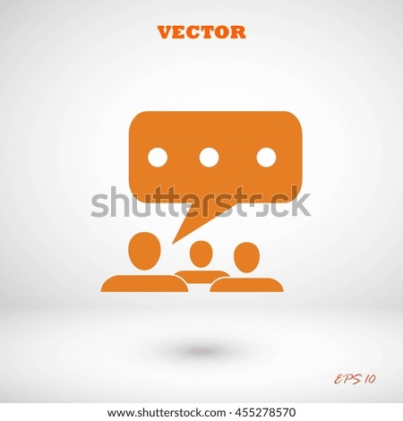 speech bubble vector icon