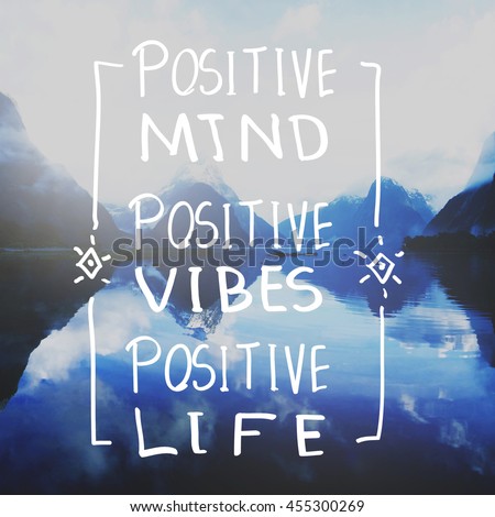 Lifestyle Positive Thoughts Mind Life Concept Royalty-Free Stock Photo #455300269