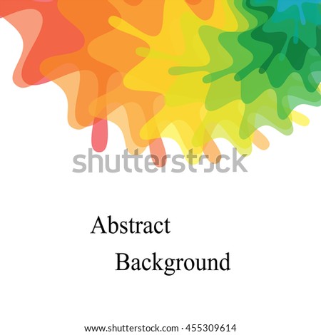 Colorful Transparent Overlapping Stains Pattern. Template for Fliers, Banners, Badges, Posters, Stickers and Advertising Actions. Abstract Background. Vector Illustration