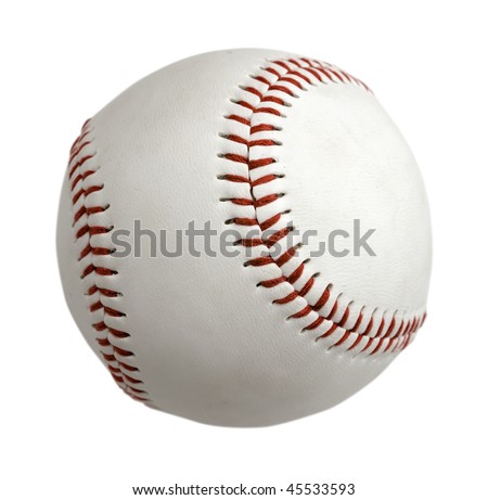 Baseball ball isolated on white background