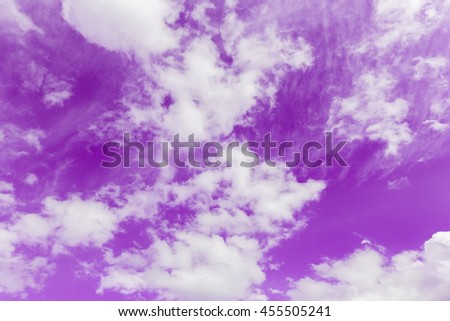  Magenta sky with white clouds background-color effect.