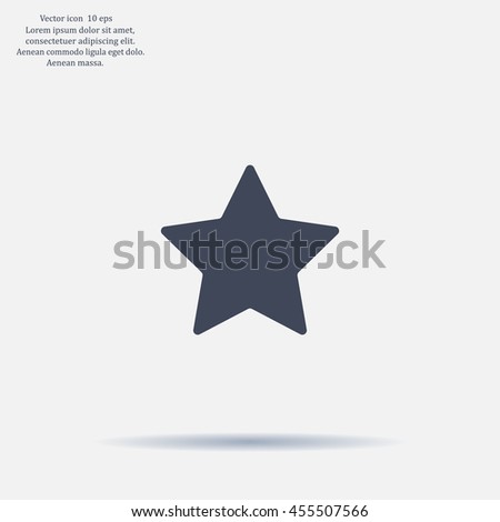 Star web icon. vector design
