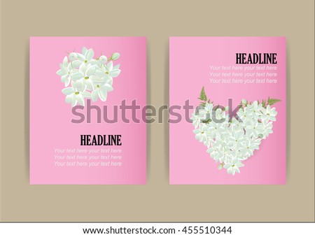 Brochure Flyer design Layout template, size A4,jasmine flower design
Mother day concept