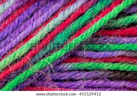 yarn natural wool  multicolor background