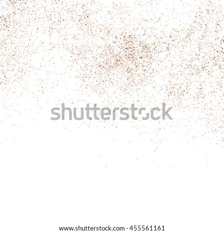 Coffee color grain texture  isolated on white background. Chocolate shades. Brown particles. Vector illustration,eps 10.