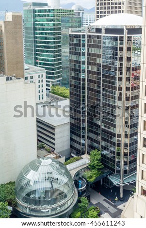 Buildings in downtown Vancouver, British Columbia, Canada