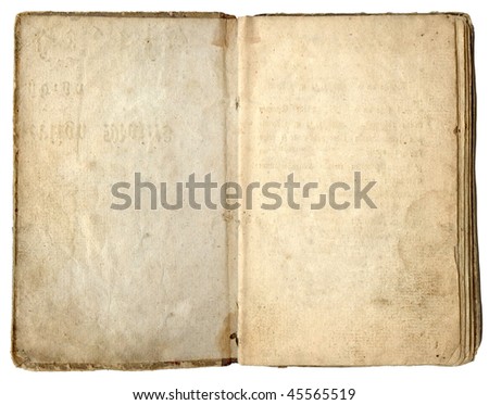 Old book empty Royalty-Free Stock Photo #45565519