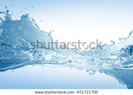 water,water splash isolated on white background,beautiful splashes a clean water

