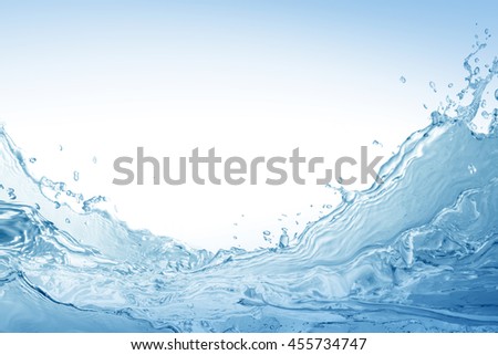 water,water splash isolated on white background,beautiful splashes a clean water