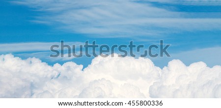 Panorama sky-clouds  background.