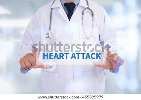 HEART ATTACK Medicine doctor hand working