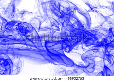 blue smoke on white background, smoke background, blue ink background, beautiful blue smoke