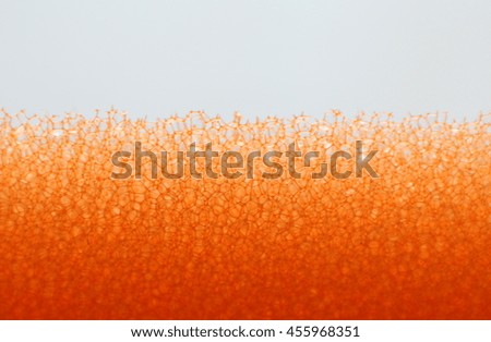 orange sponge texture