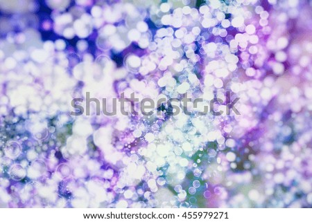 Festive Background With Natural Bokeh And Bright Golden Lights. 