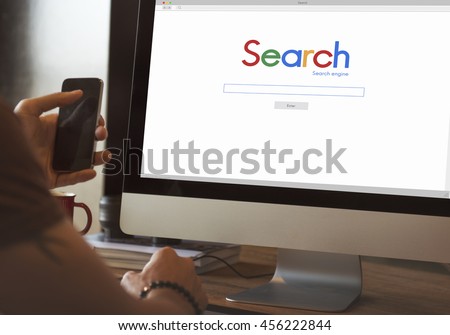 Search Searching Online Network Website Concept Royalty-Free Stock Photo #456222844