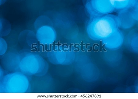 Abstract background blue bokeh color