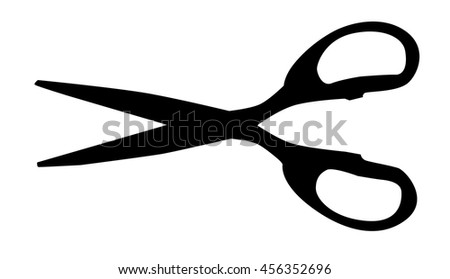 scissor vector illustration, scissor silhouette
