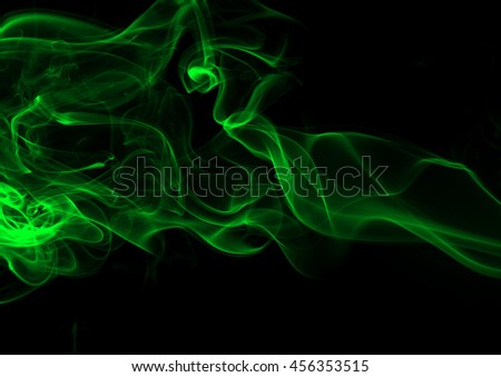 Green Smoke abstract background