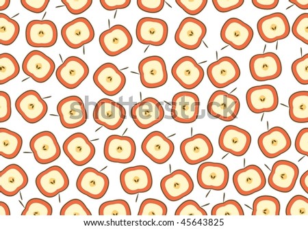 background of apples vector