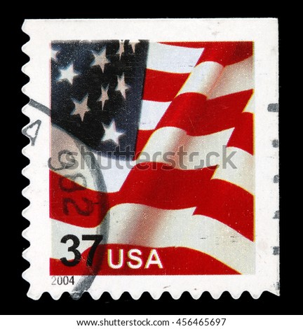old postage stamp Royalty-Free Stock Photo #456465697