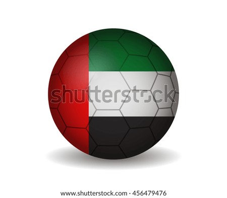 united arab soccer ball