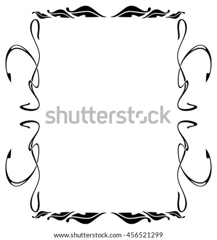 Abstract elegant frame. Design element for advertisements, logo, banners, labels, prints, posters, web, presentation, invitations, weddings, greeting cards, albums. Vector clip art.