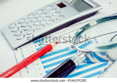 Image of businessman workplace with papers