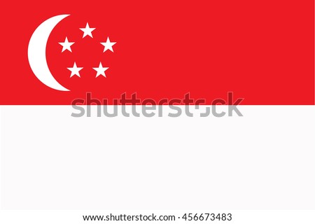 Singapore vector flag country