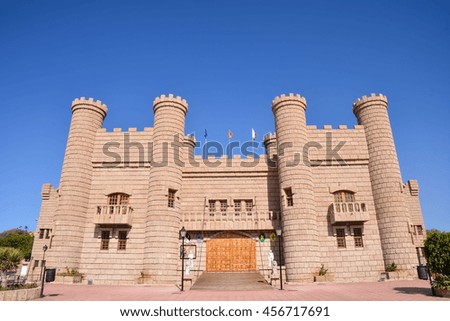 Picture Image of a Medieval Brown Castle
