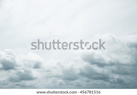 blurry clouds on blue sky background
