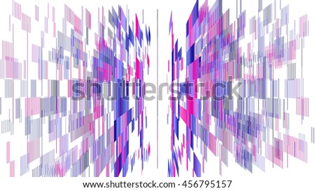 colorful abstract pattern on white background,grid,line